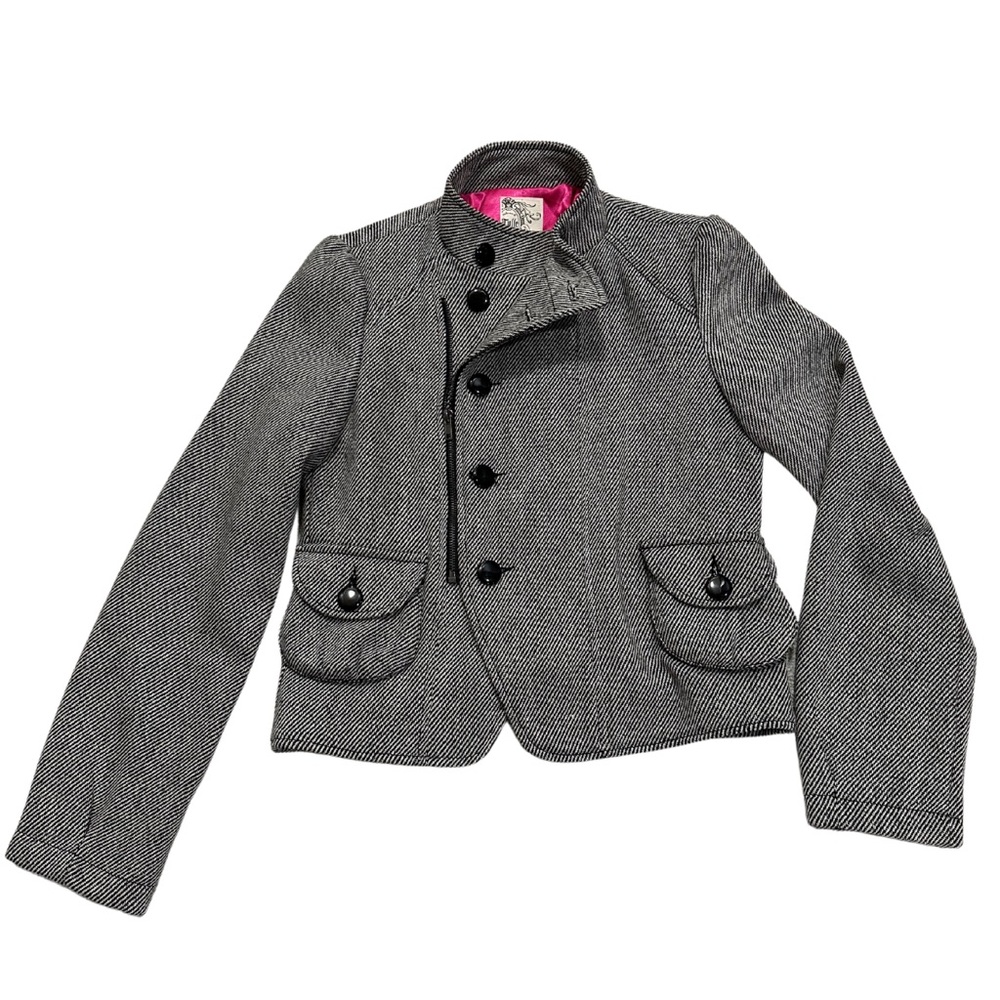 Black & White - Military Style Jacket - S